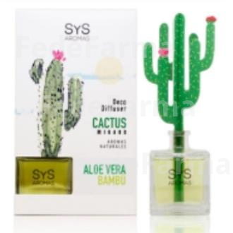 AMBIENTADOR SYS DIFUSOR CACTUS ALOE-BAMBU 90ML SYS