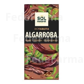 CHOCOLATE DE ALGARROBA TABLETA 70GR. BIO SOLNATURAL