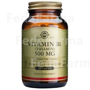 VITAMINA B1 500MG. 100COMP. SOLGAR