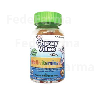 CHEWY VITES MULTIVITAMINAS PLUS INFANTIL 60UD. CHEWY VITES