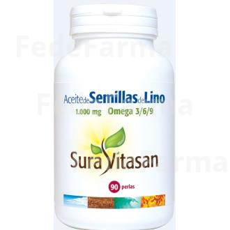 ACEITE DE SEMILLAS DE LINO 1000MG. 90PERLAS SURA VITASAN