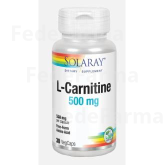 L-CARNITINE 500MG. 30CAP. SOLARAY