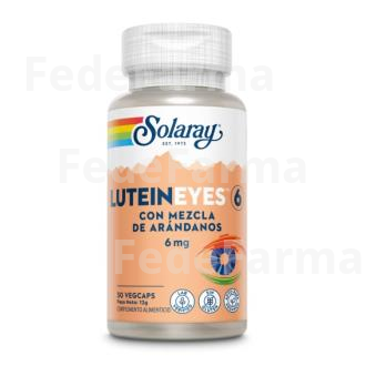 LUTEIN EYES 6MG. 30CAP. SOLARAY