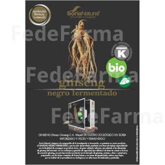 GINSENG NEGRO FERMENTADO 24CAP. SORIA NATURAL