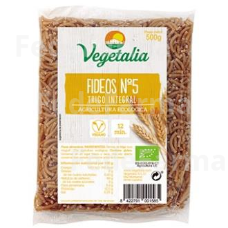 FIDEOS N º5 INTEGRALES 670GR. BIO VEGETALIA