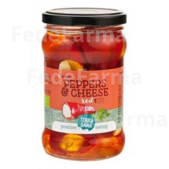 PIMIENTOS ROJOS RELLENOS DE CREMA DE QUESOS 270 GR BIO TERRASANA