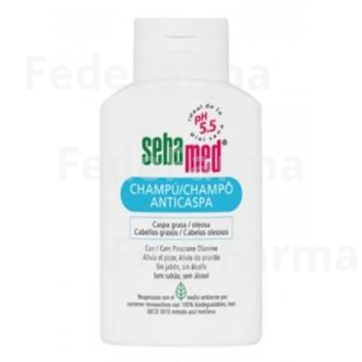 CHAMPU DERMATOL ANTICASPA CABELLO GRASO 400ML. SEBAMED
