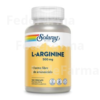 L-ARGININE 500MG. 100CAP. SOLARAY