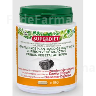 CARBON VEGETAL ACTIVADO 150CAP. AGBIO SUPERDIET