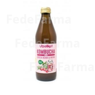 KOMBUCHA CEREZA Y MENTA 330ML. BIO VOELKEL