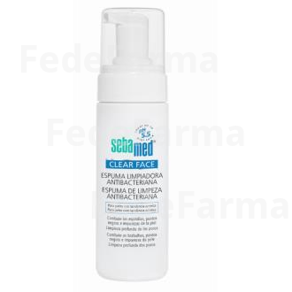 CLEAR FACE ESPUMA LIMPIADORA ANTIBACTERIANA 150ML. SEBAMED