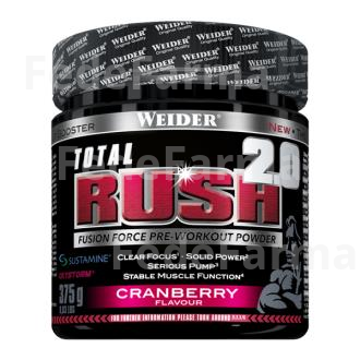 WEIDER TOTAL RUSH 2.0 CRANBERRY 375GR. WEIDER