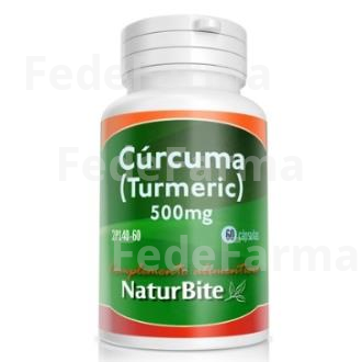 TURMERIC (CURCUMA) 500MG. 60CAP. NATURBITE