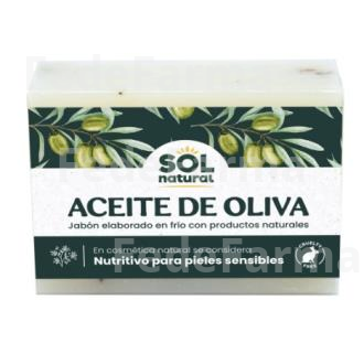 JABON EN PASTILLA DE ACEITE DE OLIVA 100GR. SOLNATURAL