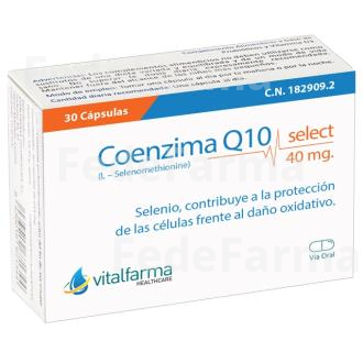 COENZIMA Q10 SELECT 40MG. 30CAP. VITALFARMA