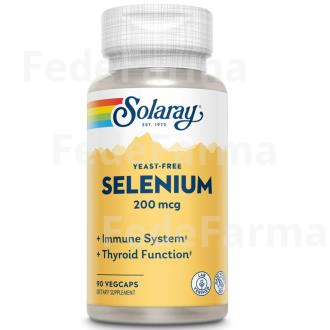 SELENIUM SIN LEVADURAS 200MCG. 90CAP. SOLARAY