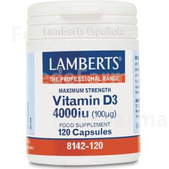 VITAMINA D3 4000UI 120CAP. LAMBERTS