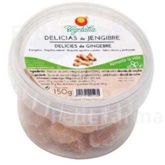 BIO DELICIAS DE JENGIBRE CARAMELOS DE GOMA 150GR. VEGETALIA