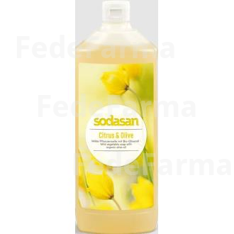 JABON DE MANOS CITRICOS-OLIVA 1L. SODASAN