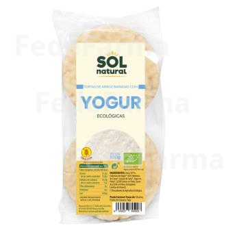 TORTAS DE ARROZ CON YOGUR NATURAL 100GR. BIO SOLNATURAL