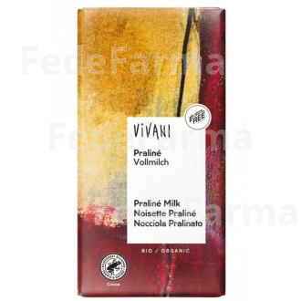 CHOCOLATE CON LECHE CON PRALINE 100GR. BIO VIVANI