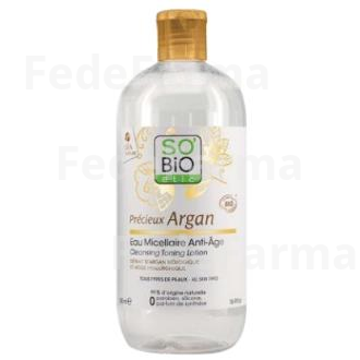 AGUA MICELAR ANTIEDAD HIALURONICO-ARGAN 500ML. BIO SO`BIO ETIC