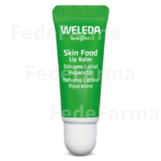 PACK SKIN FOOD LIP BALM BALSAMO LABIAL 6UDX8ML. WELEDA