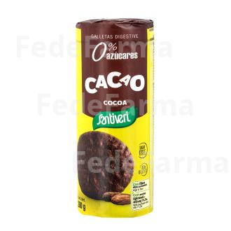 GALLETAS DIGESTIVE CACAO 0% AZUCARES 200GR. SANTIVERI