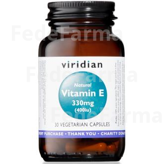 VITAMIN E 330MG. NATURAL 30CAP.VEG. VIRIDIAN