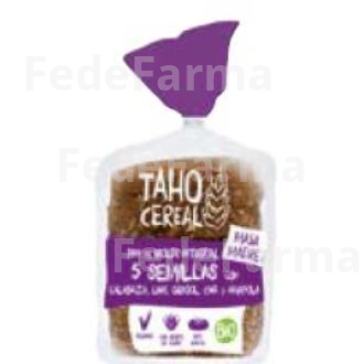 PAN DE MOLDE 5 SEMILLAS INT MASA MADRE 400GR. BIO TAHO CEREAL