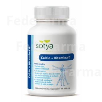 CALCIO VIT.D3 MASTICABLE 1GR.100COMP. SOTYA