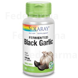 BLACK GARLIC BULB (AJO NEGRO) 500MG. 50CAP. SOLARAY