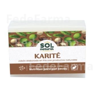 JABON EN PASTILLA DE KARITE 100GR. SOLNATURAL