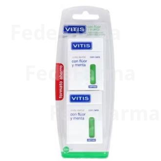PACK VITIS CINTA DENTAL FLUOR/MENTA 2X50METROS VITIS