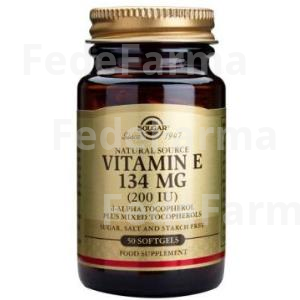 VITAMINA E 200UI (134MG) 50CAP.BLANDA SOLGAR