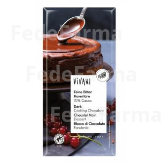 CHOCOLATE NEGRO 70% PARA POSTRES 200GR. BIO VEGAN VIVANI