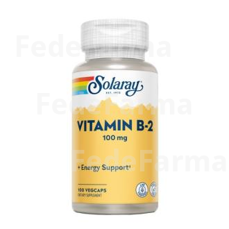B2 100MG. 100CAP.VEG SOLARAY