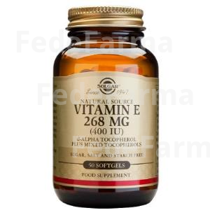 VITAMINA E 400UI (268MG) 50CAP.BLANDA SOLGAR