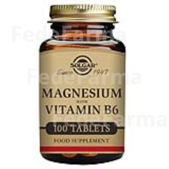 MAGNESIO + B6 100COMP. SOLGAR