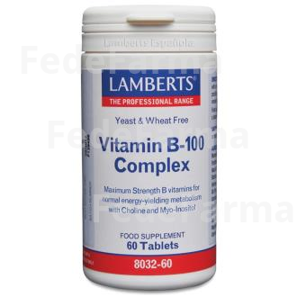 VITAMINA B-100 COMPLEX 60 COMP. LAMBERTS
