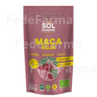 MACA ROJA EN POLVO 200GR. BIO SOLNATURAL