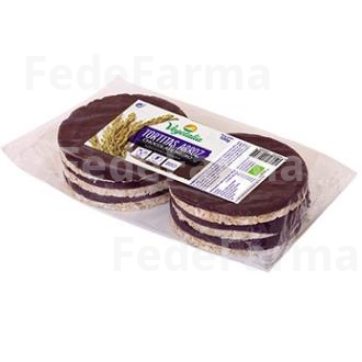 TORTITAS DE  ARROZ CON CHOCOLATE NEGRO 100GR. BIO VEGETALIA
