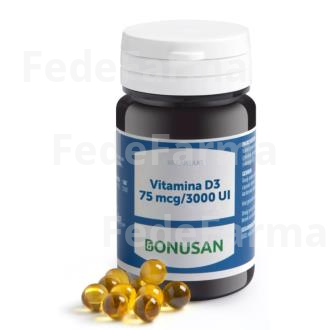 VITAMINA D3 75MCG/3000UI 60PERLAS BONUSAN