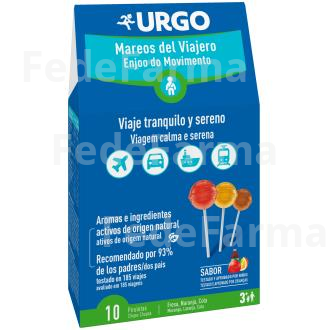 URGO MAREOS DEL VIAJERO 10PIRULETAS URGO