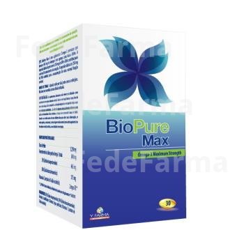 BIO PURE MAX OMEGA 3 30CAP. YFARMA