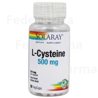 L-CYSTEINE 500MG. 30CAP. SOLARAY