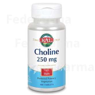 CHOLINE KAL 250MG. 100COMP. SOLARAY