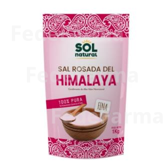 SAL DE HIMALAYA ROSA FINA 1KG. SOLNATURAL