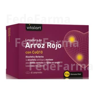 VITALART LEVADURA DE ARROZ ROJO CON Q10 60COMP. VITALART
