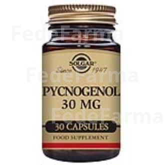 PINO 30MG.EXT.CORTEZA PINO PYCNOGENOL 30CAP.VEG. SOLGAR